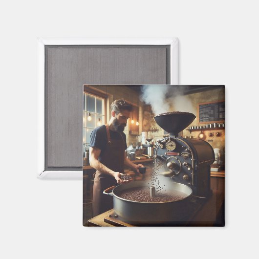 Koffie Roaster Magneet (Voorkant / Achterkant)