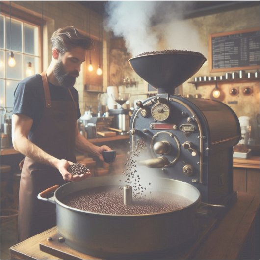 Koffie Roaster Sticker (Voorkant)