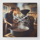 Koffie Roaster Vierkante Klok (Voorkant)