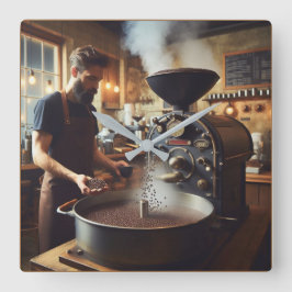 Koffie Roaster Vierkante Klok