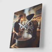 Koffie Roaster Vierkante Klok (Hoek)