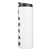 Koffie rond de Wereld Tumbler Thermosbeker (Geroteerd rechts)