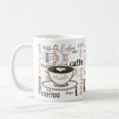 Koffie rond de wereldnaam koffiemok (Links)