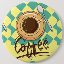 koffie ronde button 6,0 cm