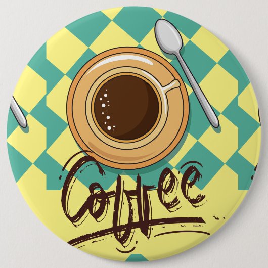 koffie ronde button 6,0 cm (Voorkant)