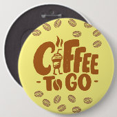 koffie ronde button 6,0 cm (Voorkant /achterkant)