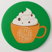 koffie ronde button 6,0 cm (Voorkant)