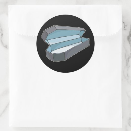 Koffie Ronde Sticker (Tas)