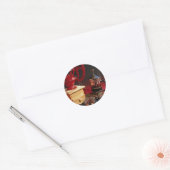 Koffie Ronde Sticker (Envelop)
