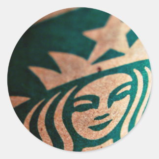 Koffie Ronde Sticker