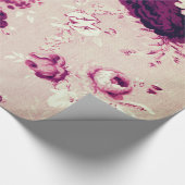 Koffie , roze, tuimverbinding cadeaupapier (Hoek)