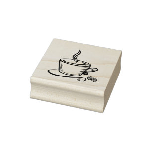 Koffie rubber stempel