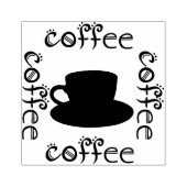 Koffie Rubberstempel (Afrduk)