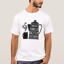 Koffie ruikt beter buiten t-shirt