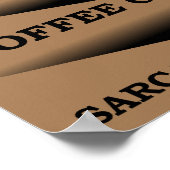 Koffie Sarcasme Filter Grappige Poster (Hoek)