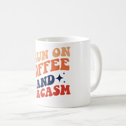 Koffie & Sarcasme Koffie Mok (Voorkant rechts)