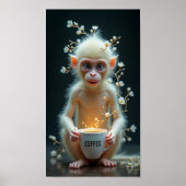 Koffie Schattige Poster (Voorkant)