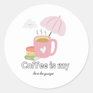 Koffie-Schattigee sticker