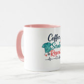 Koffie. Schoonmaakmiddelen. Herhalen. Mok (Voorkant links)