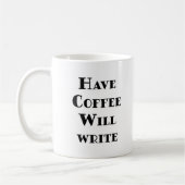 Koffie schrijven koffiemok (Links)