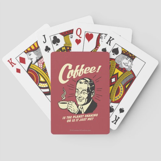 Koffie: Schuilt of alleen ik Pokerkaarten (Achterkant)