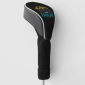 Koffie scrub en verpleegkundige leven golfheadcover (Schuin)