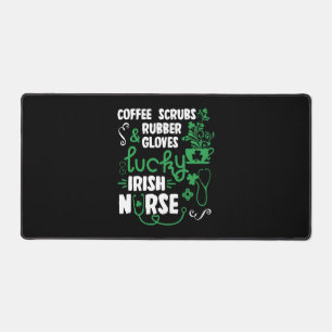 Koffie Scrubs en Rubber Handschoenen Lucky Irish N Bureaumat