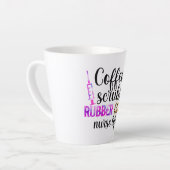 Koffie, scrubs, rubberen handschoenen - Nurse Life Latte Mok (Linkerhoek)
