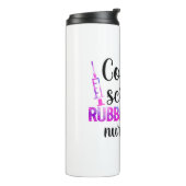 Koffie, scrubs, rubberen handschoenen - Nurse Life Thermosbeker (Gedraaid links)