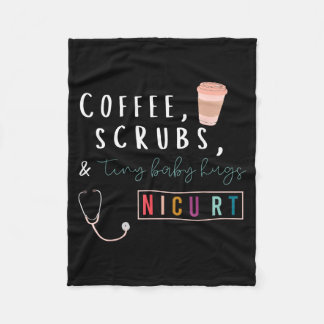 Koffie Scrubt Kleine Baby Knuffels Nicu Rt Ademhal Fleece Deken