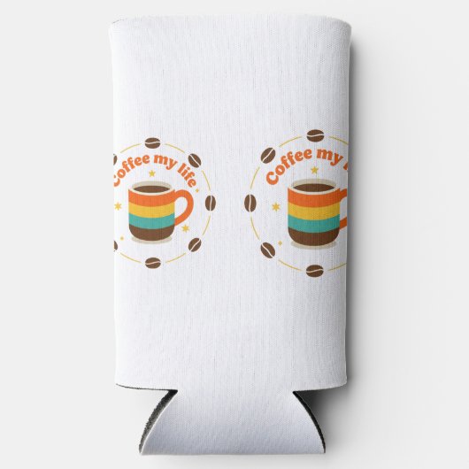 koffie seltzer blikjeskoeler (Voorkant)