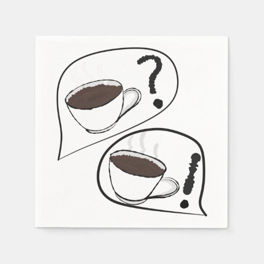 Koffie? Servet (Voorkant)