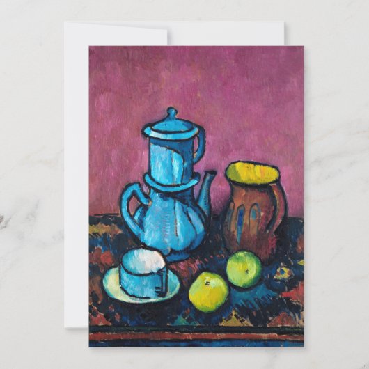 Koffie servies en appels | Alexander Kanoldt (Voorkant)