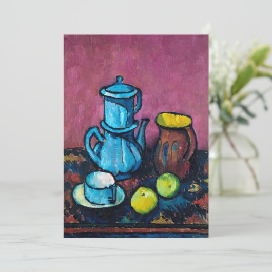 Koffie servies en appels | Alexander Kanoldt (Staand voorkant)