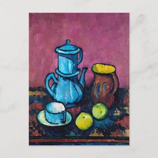 Koffie servies en appels | Alexander Kanoldt Briefkaart (Voorkant)