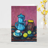 Koffie servies en appels | Alexander Kanoldt Kaart (Gele Bloem)