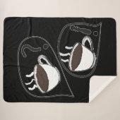 Koffie? Sherpa Deken (Voorkant (horizontaal))