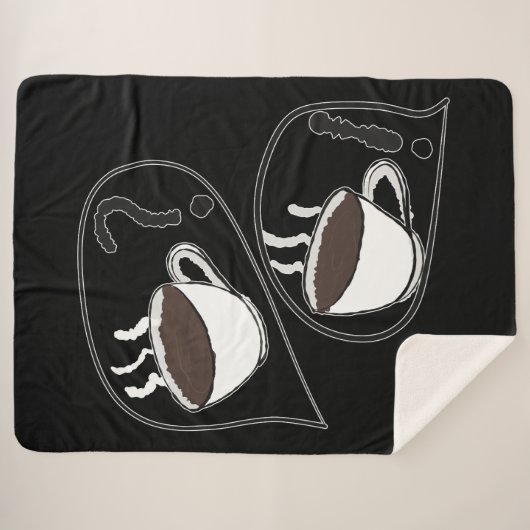 Koffie? Sherpa Deken (Voorkant (horizontaal))