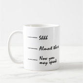 Koffie - Shhh Speak niet Koffiemok (Links)