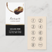 Koffie slaat Classy Coffee Shop Loyalty Punch (Voorkant / Achterkant)