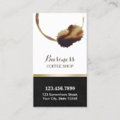 Koffie slaat Classy Coffee Shop Loyalty Punch (Voorkant)