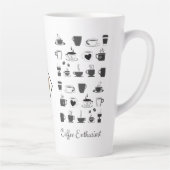 Koffie Slaat Levens Meme | Aangepaste Grappige Quo Latte Mok (Rechts)
