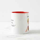 "Koffie slaat levens op - vraag mijn familie" DIVA Tweekleurige Koffiemok (Center)