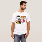 Koffie Slapen Als Je Dood Bent Grappig T-shirt (Voorkant volledig)