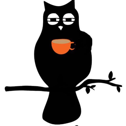 Koffie Slaperige Uil Lang Schort