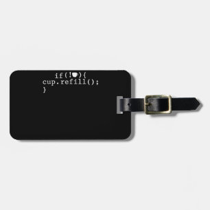 Koffie Smart Coding Software Engineer Bagagelabel