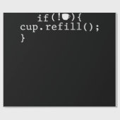 Koffie Smart Coding Software Engineer Cadeaupapier (Vlak)