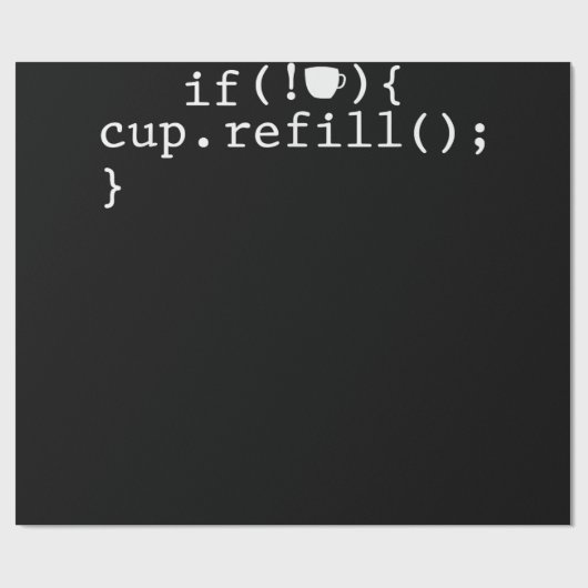 Koffie Smart Coding Software Engineer Cadeaupapier (Vlak)