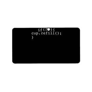 Koffie Smart Coding Software Engineer Etiket