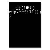 Koffie Smart Coding Software Engineer Kaart (Voorkant)